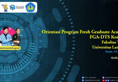 Pembukaan Pelatihan Fresh Graduate Academy (FGA) Digital Talent Scholarship (DTS) 2021 Kerjasama Kemkominfo-Unila