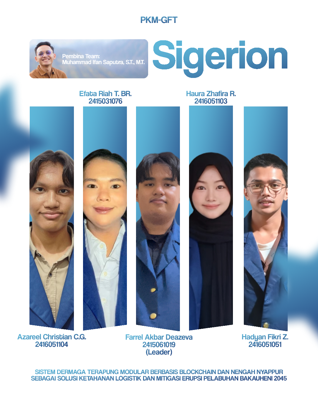 Inovasi “SIGERION”: Tim Mahasiswa Lintas Fakultas Lolos PKM Nasional dengan Gagasan Dermaga Terapung